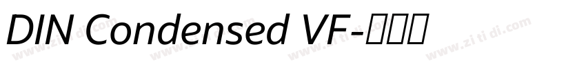 DIN Condensed VF字体转换